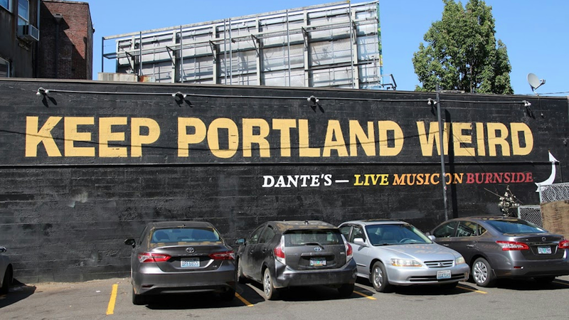 Portland, Oregon Wall Sign That Reads, “Keep Portland Weird” 