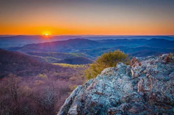 Watching The Sunset Along The Layered Blue Ridge Is One Of The Most Popular Things To Do In Shenandoah National Park.