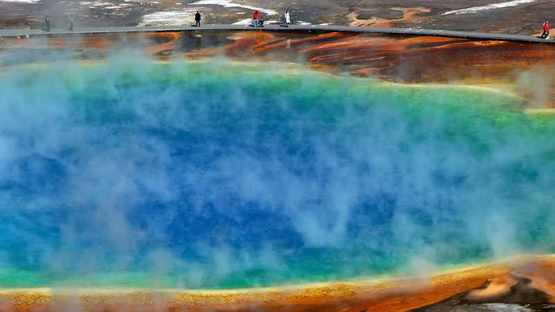 Yellowstone National Park Hot Springs