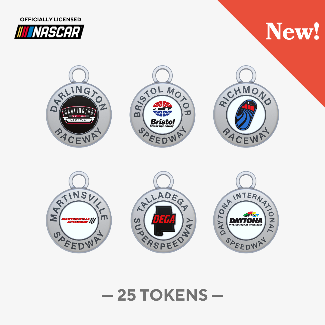 NASCAR Track Tokens