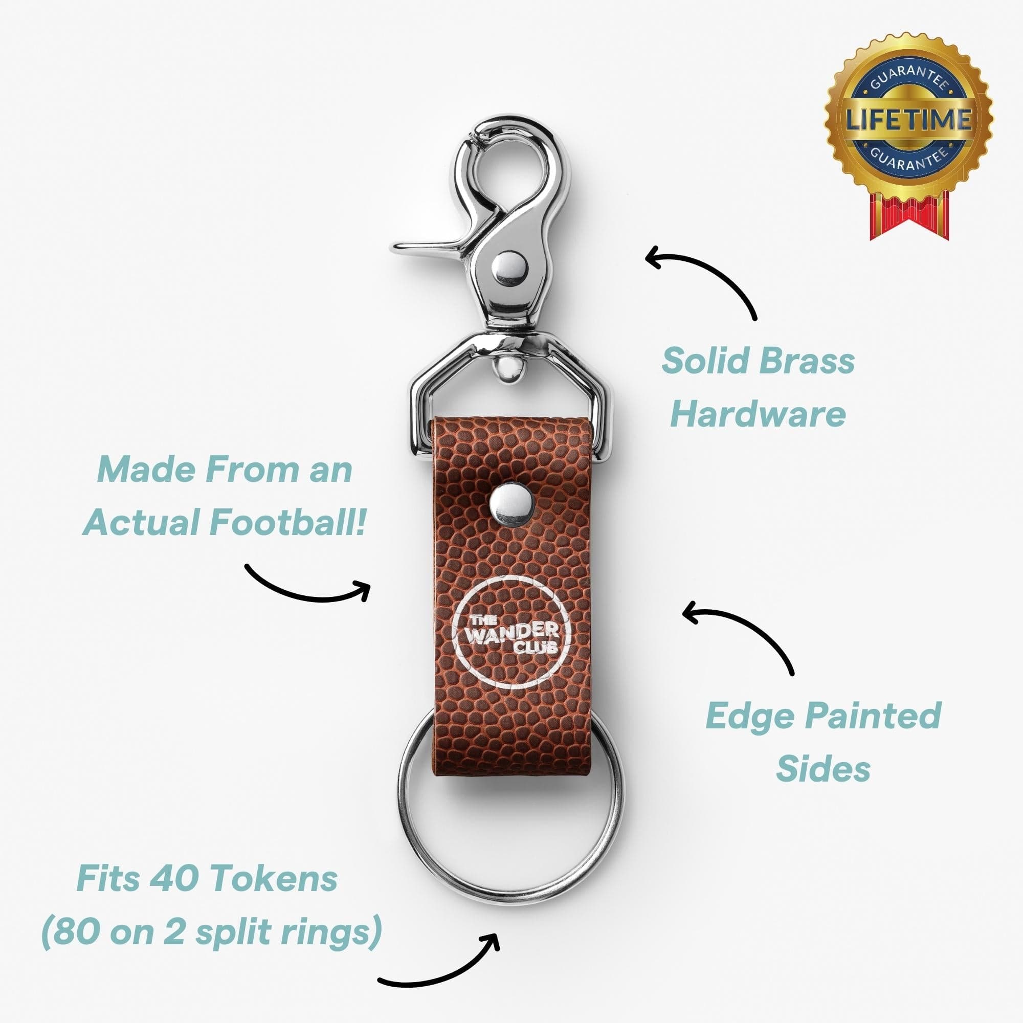 Football Keychain The Wander Club